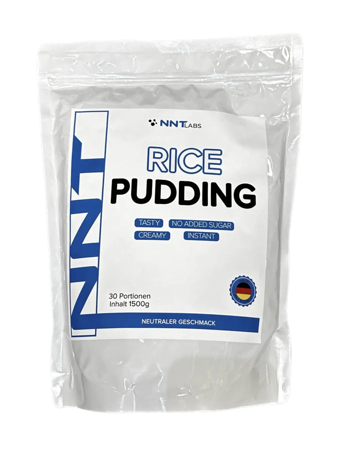 NNTLabs Rice Pudding 1500 g Pulver im wiederverschließbaren Beutel, neutraler Geschmack