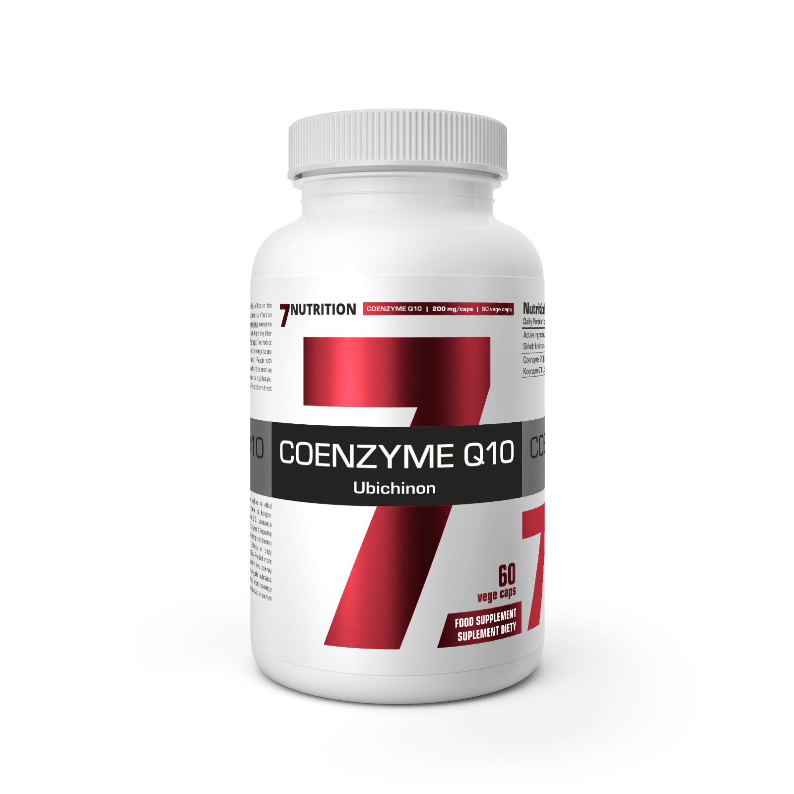 Coenzym Q10 Ubiquinon Dose mit 60 vegetarischen Kapseln, 200 mg pro Kapsel