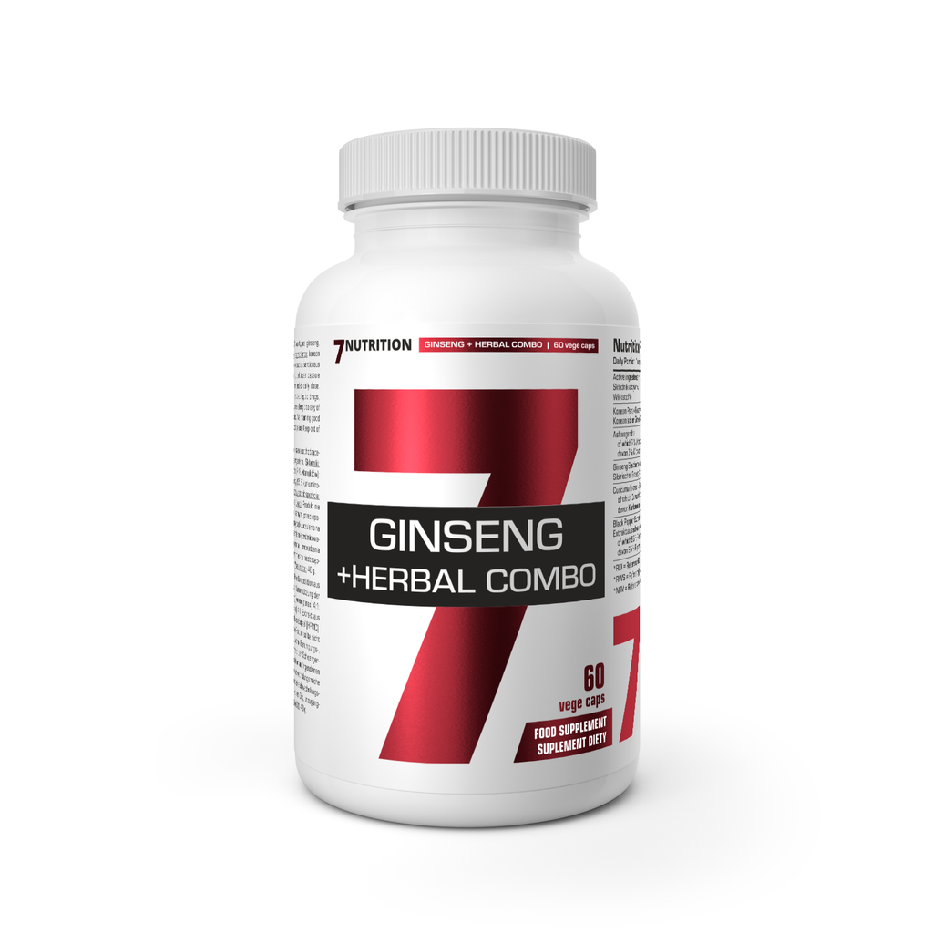Ginseng Herbal Combo 60 vege Kapseln, weiße Dose mit Frontetikett
