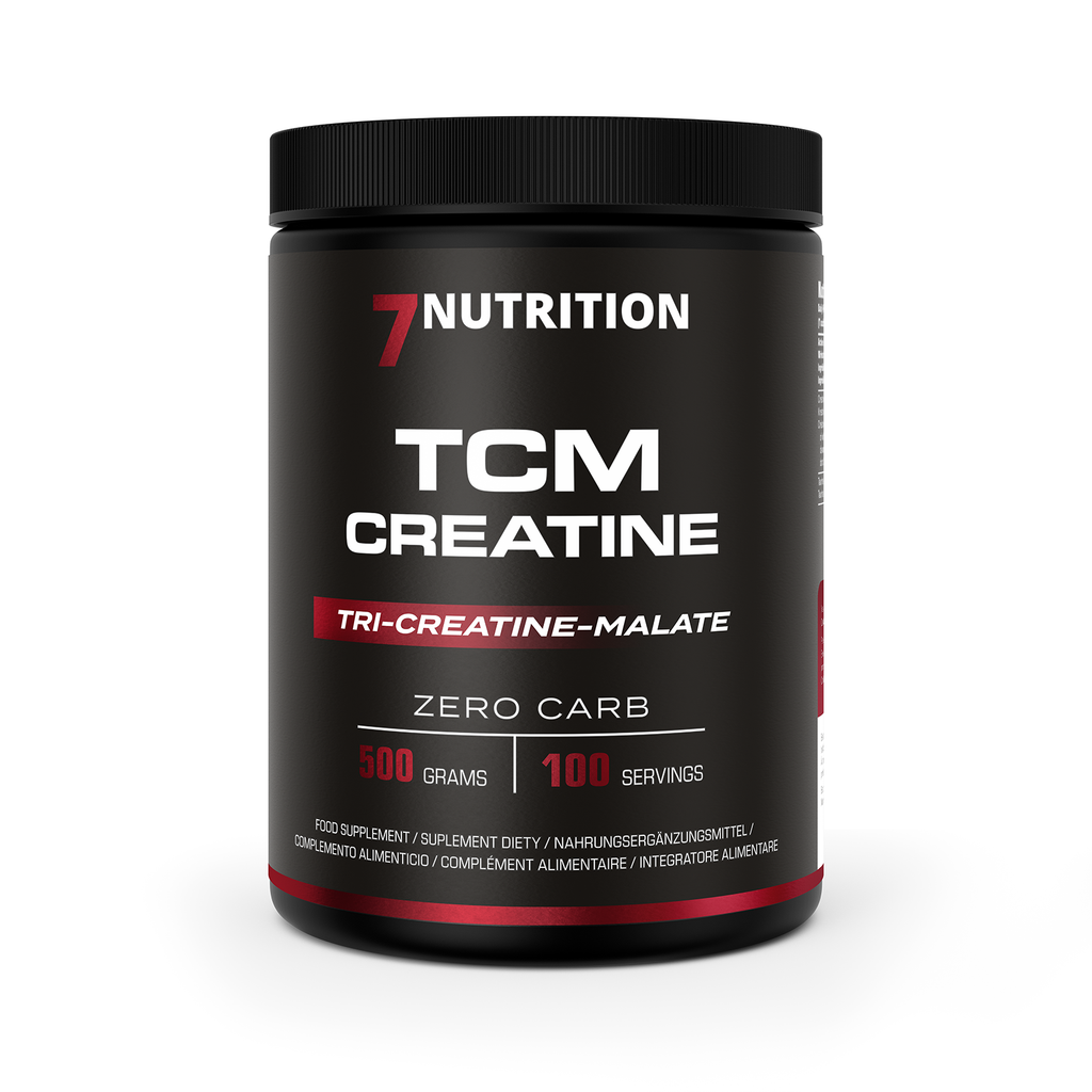 7Nutrition TCM Creatine supplement jar, 500 g, Zero Carb, 100 servings