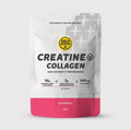 Beutel Kreatin+Kollagen Himbeere 200 g, Gold Nutrition, Front