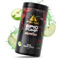 PEAK EPIC PUMP UNLIMITED Dose, Sour Green Apple, schwarzer Becher mit Apfelmotiv