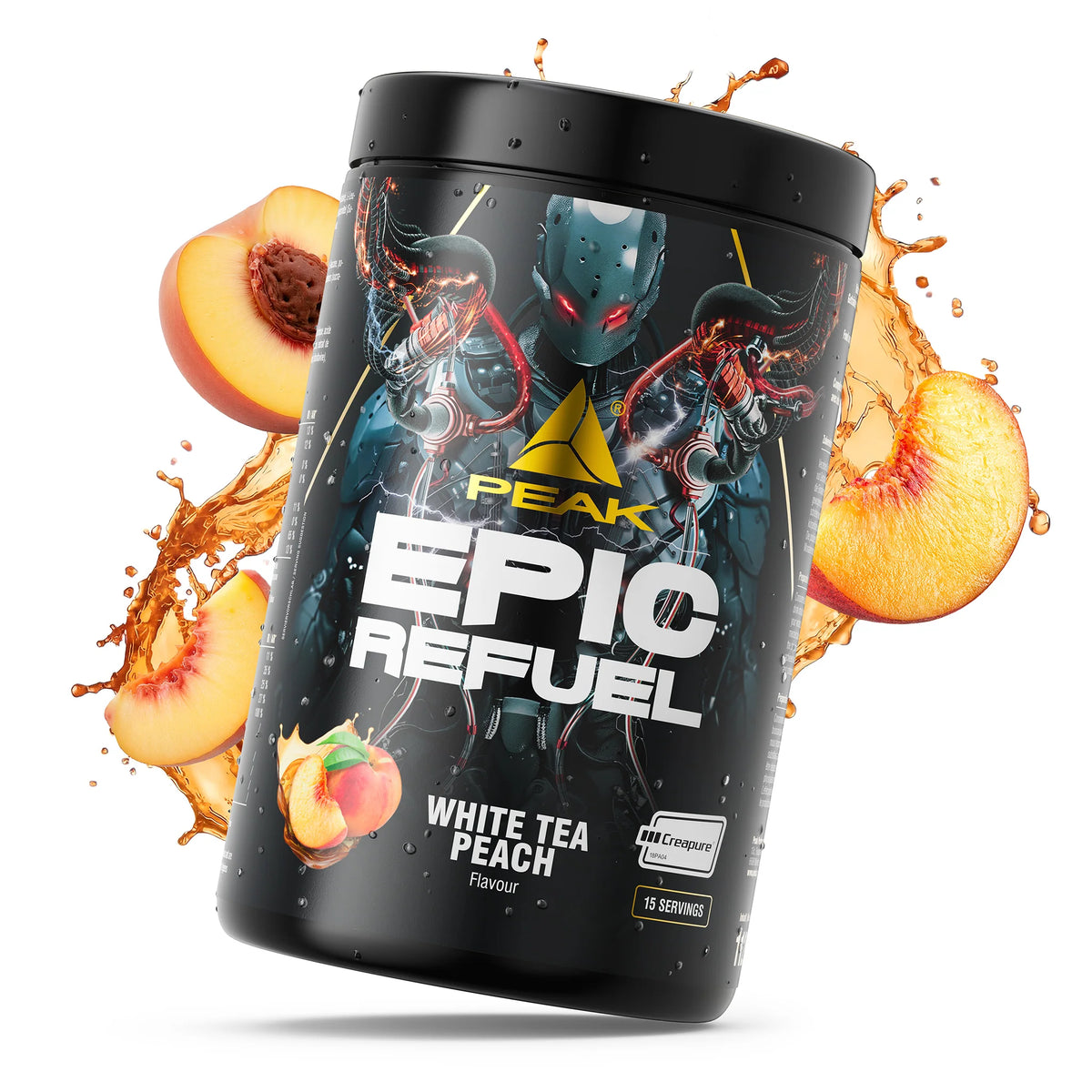 PEAK Epic Refuel Dose (1125 g) „White Tea Peach“ mit Frontaufdruck