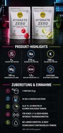Hydrate Zero H0 Himbeere 200g Packung mit Zubereitung
