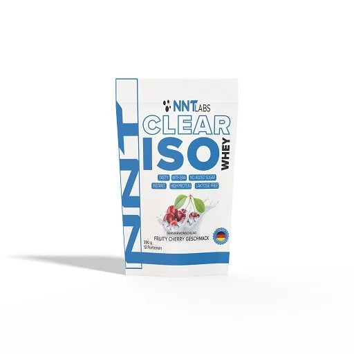 NNTABS Clear Iso Whey Proteinpulver-Beutel, weiß-blau, 390 g