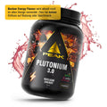 PEAK Plutonium 3.0 Dose mit schwarzer Verpackung und Hot Blood Orange Aufdruck