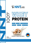 Whey-Protein 1000 g Cookies & Cream, 33 Portionen, Instant, kein Zuckerzusatz