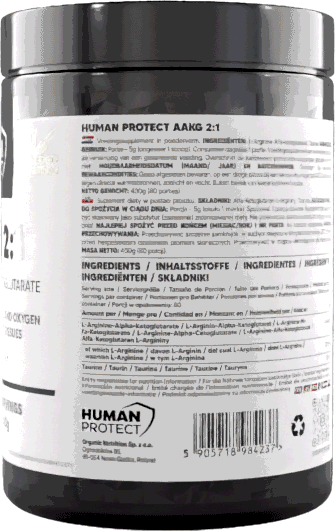 Nahrungsergänzungsmittel im Glas: Zutatenliste auf Rückseite, 400 g.