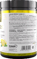 Human Protect AAKG 2:1 Zitrone 400 g Dose mit Etikett (Ingredients)