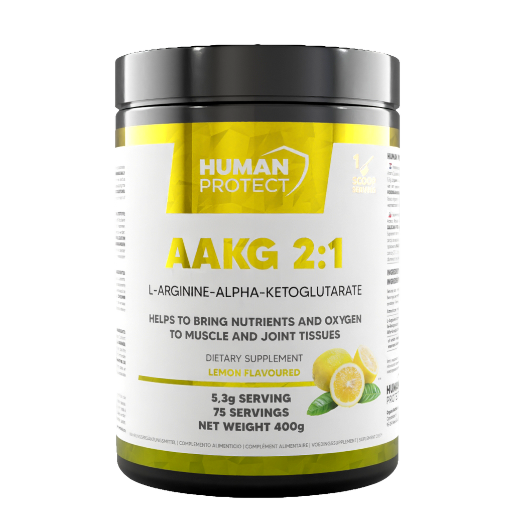 Human Protect AAKG 2:1 Zitrone 400 g Dose mit L-Arginin-Alpha-Ketoglutarat