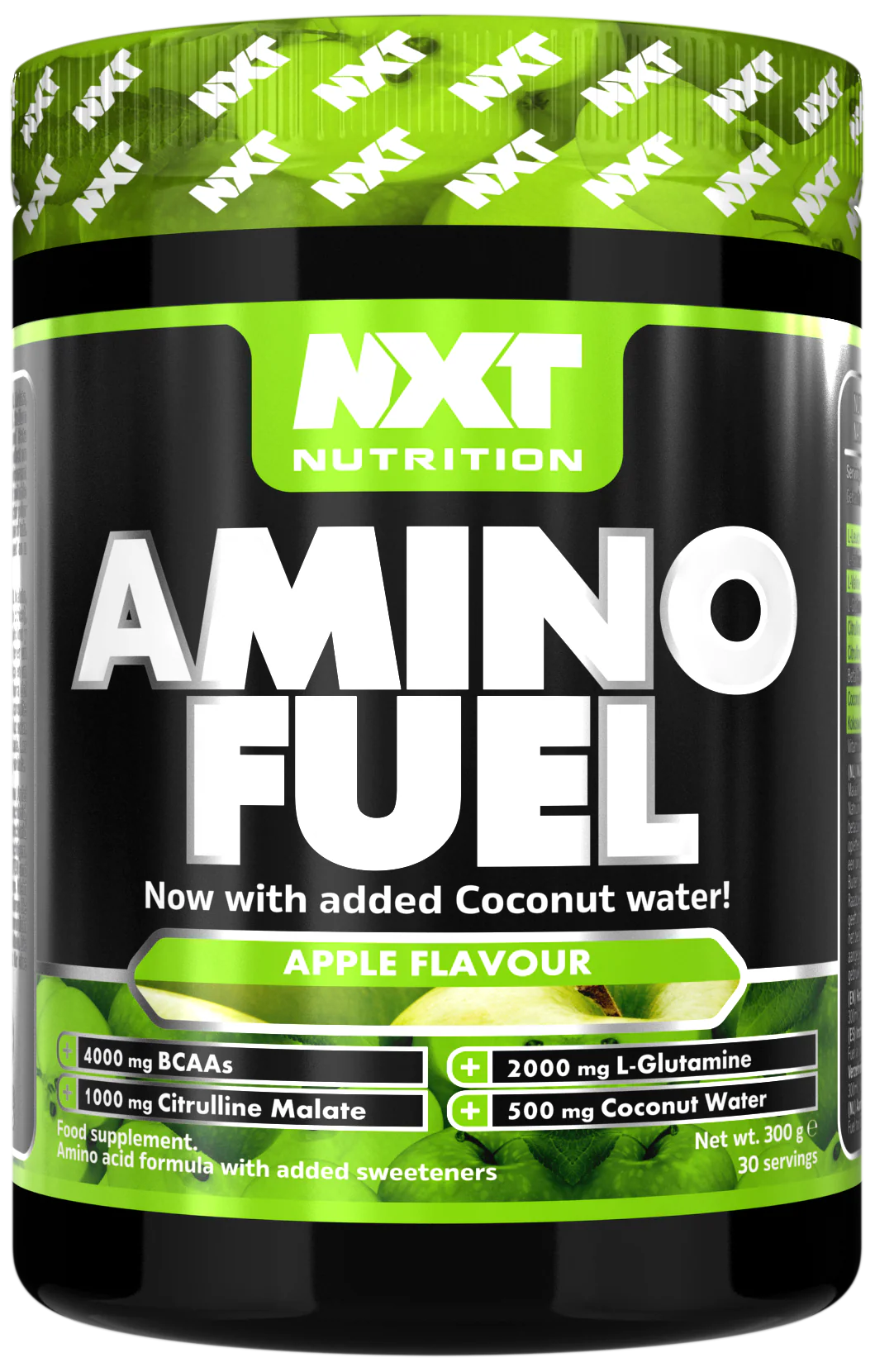 NXT Nutrition Amino Fuel Aminosäurepulver, Apfelgeschmack, Dose 300 g