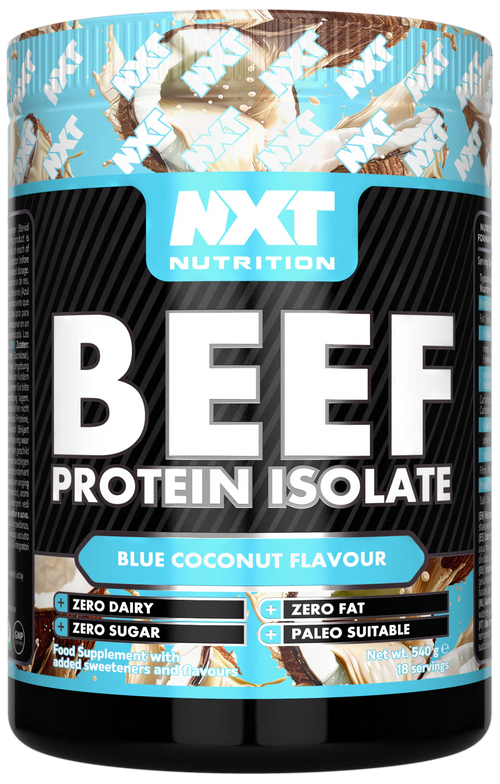 Beef Protein Isolate, blaue Kokosnuss-Variante, Dose 540 g, MXT Nutrition