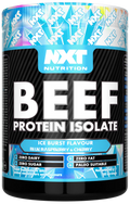 NXT Nutrition Beef-Protein-Isolat-Dose, Ice Burst, blaues Etikett
