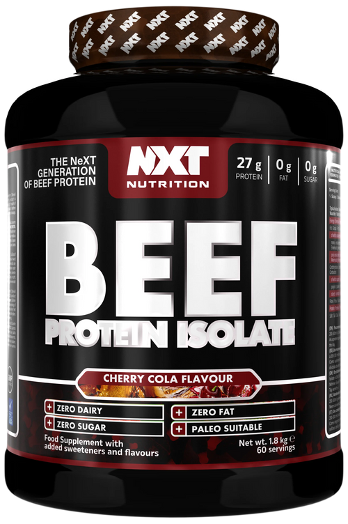Protein-Isolatdose mit BEEF PROTEIN ISOLATE und Kirsch-Cola-Aroma