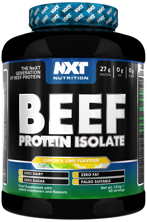 Rindereiweiß-Isolatdose 1,8 kg, Lemon & Lime, NX Nutrition