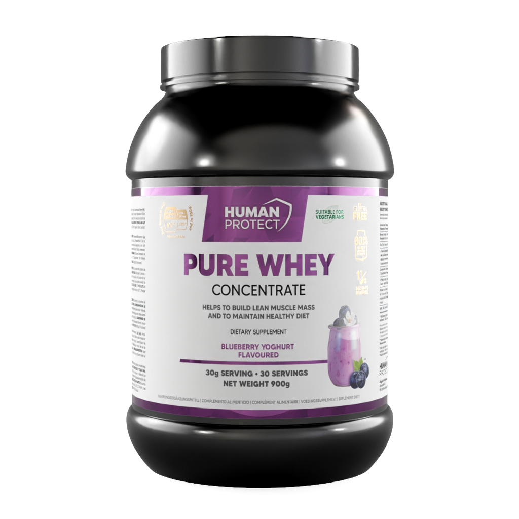 Proteinpulver-Dose Pure Whey, Blaubeere-Joghurt, 900 g
