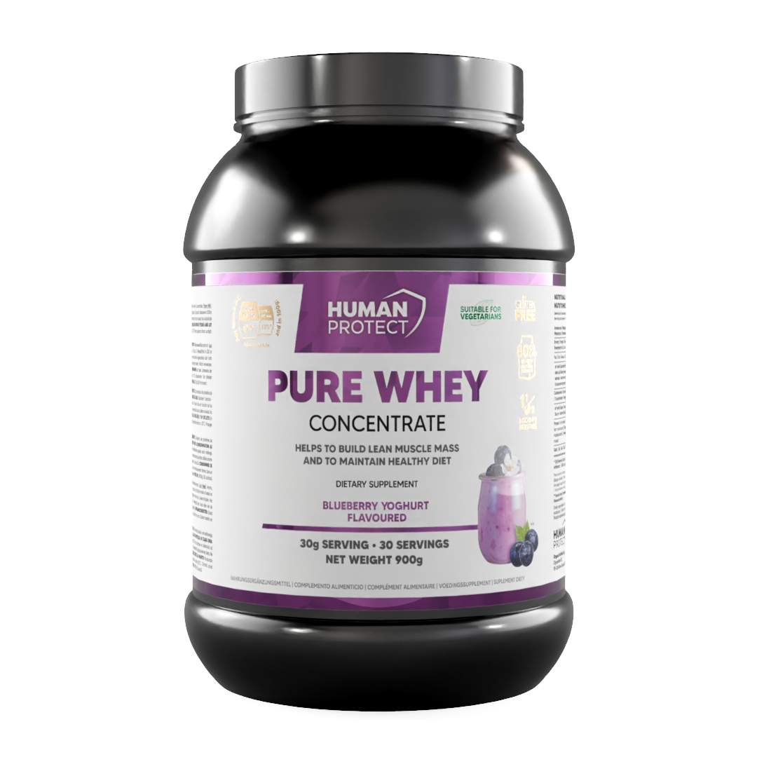 Proteinpulver-Dose Pure Whey, Blaubeere-Joghurt, 900 g
