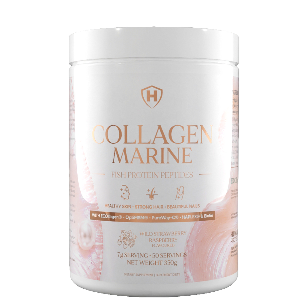 Collagen-Marine Nahrungsergänzung, Wild Strawberry Raspberry, 350 g Dose