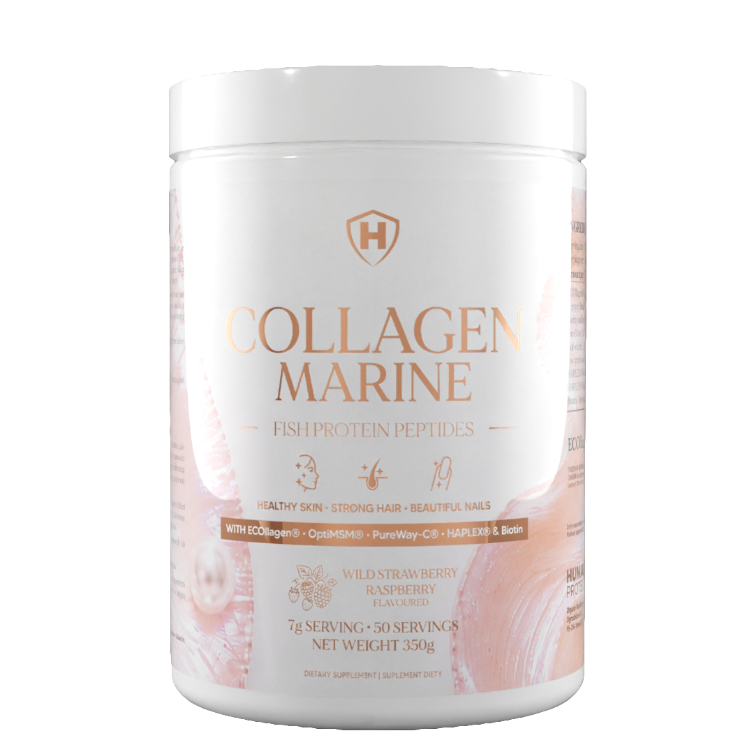 Collagen-Marine Nahrungsergänzung, Wild Strawberry Raspberry, 350 g Dose