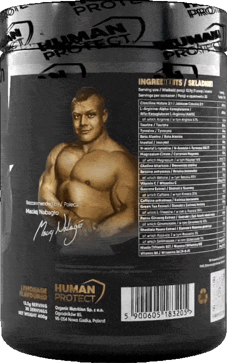 Human Protect G.O.A.T Pulver 400 g, Strawberry-Kiwi, Zutaten- und Nährwertliste