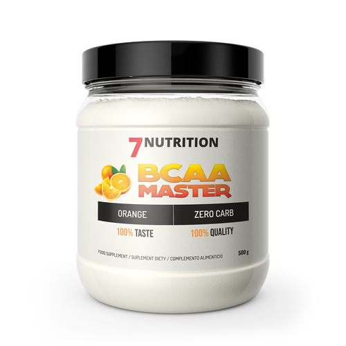 7Nutrition BCAA Master Supplementdose 500 g, Orange-Geschmack