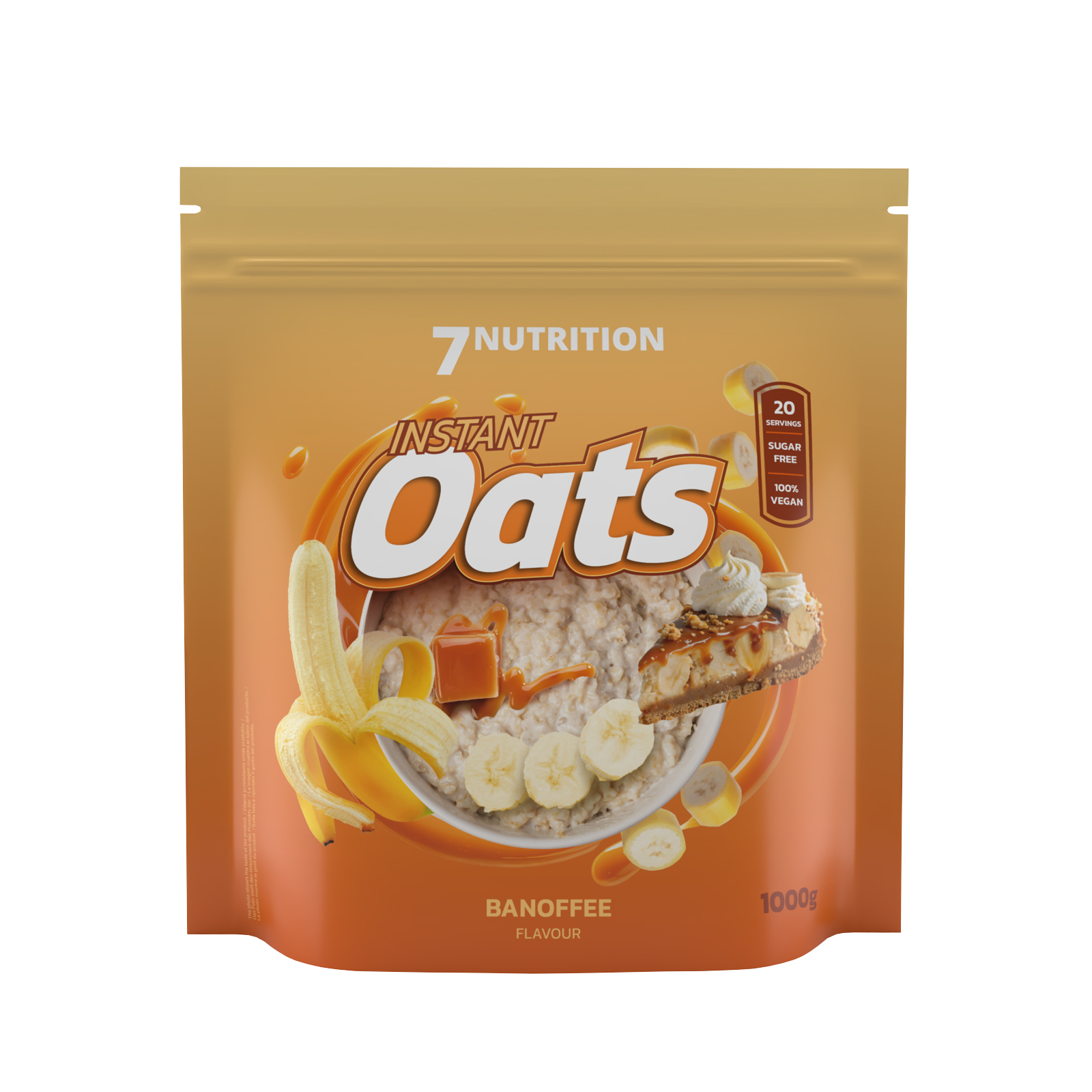 7Nutrition Instant Oats Banoffee 1000 g Packung