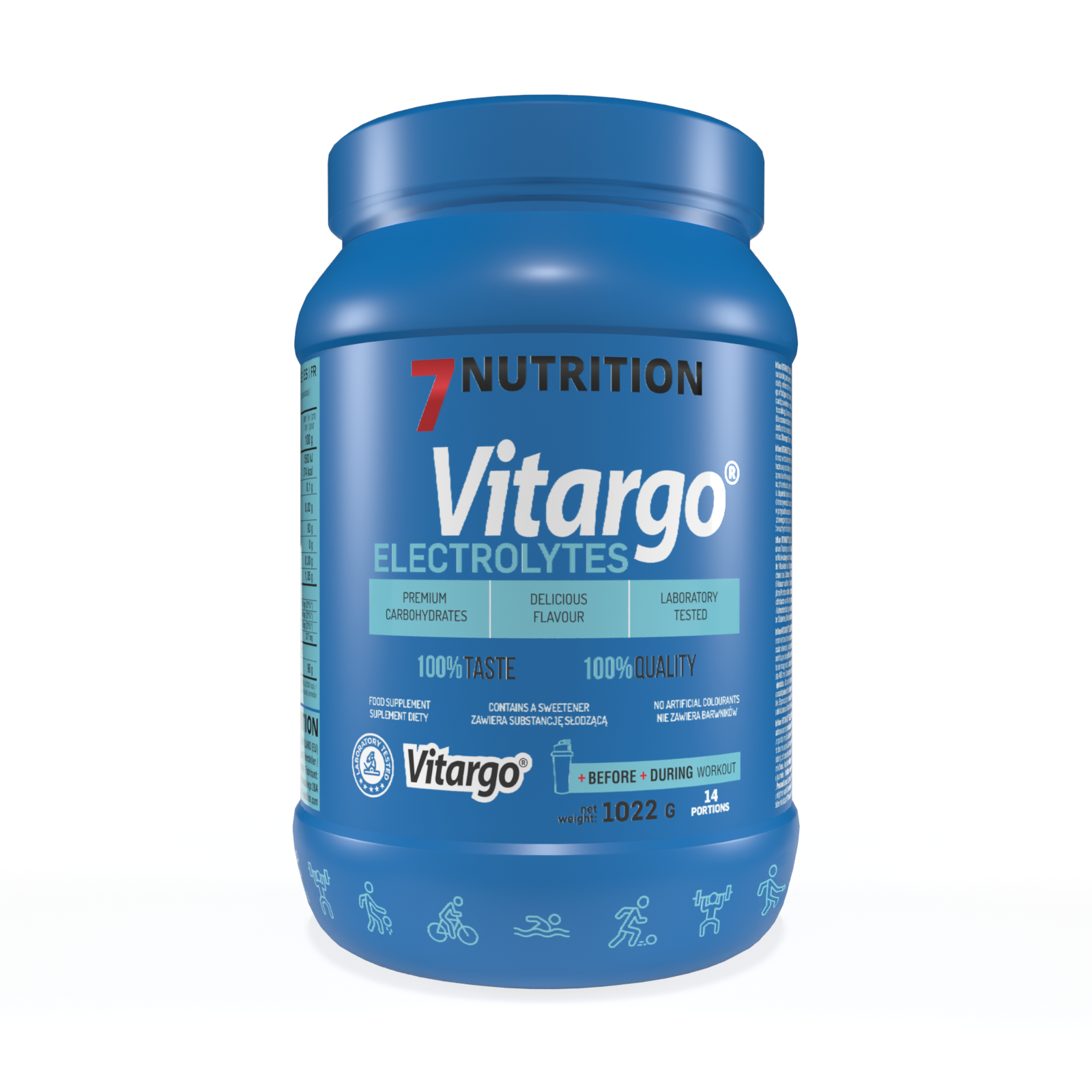 Vitargo Electrolytes 1022 g tub with front label
