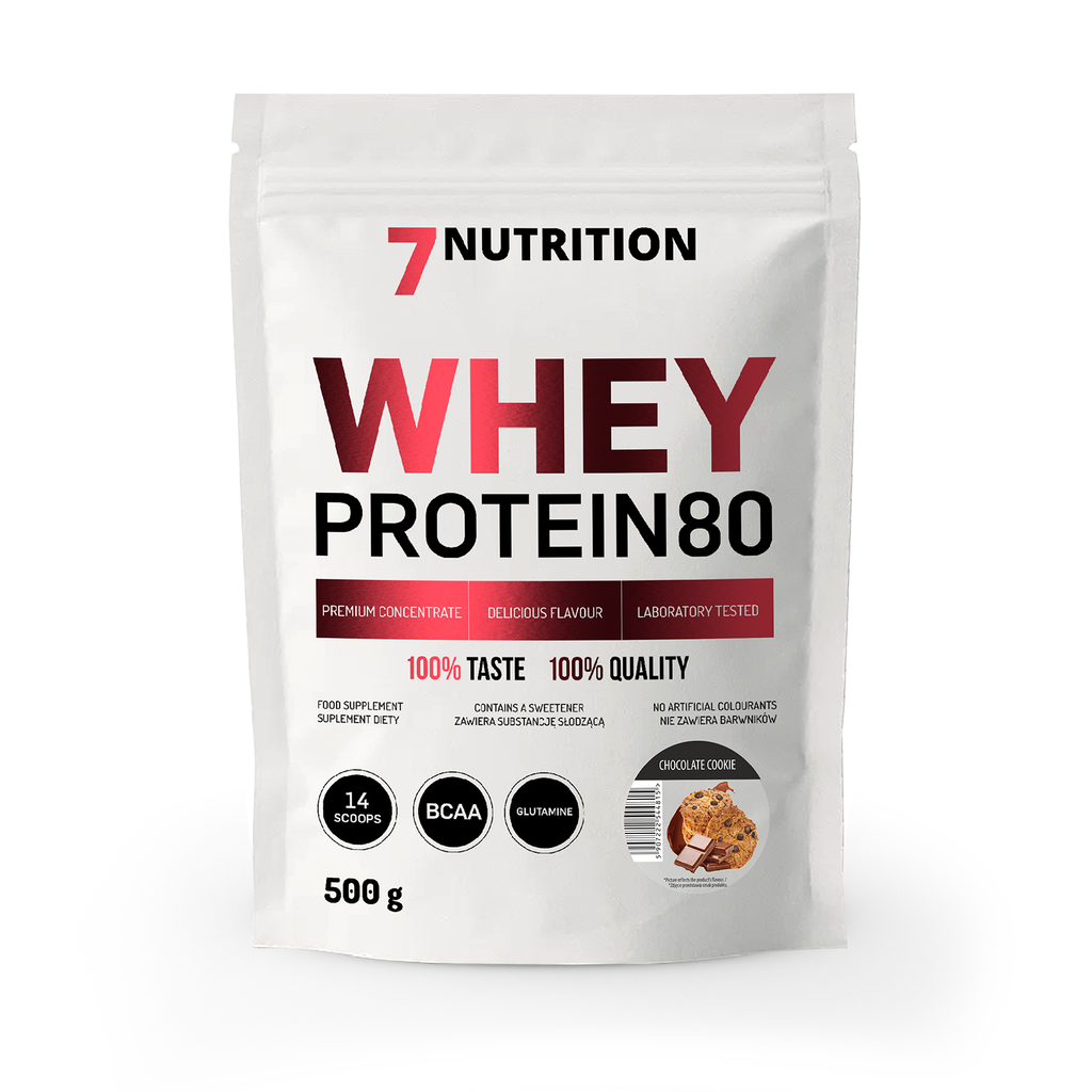 Whey-Protein 80 Beutel 500 g, Schokokeks, Vorderseite