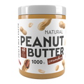 Erdnussbutter-Glas 1000 g, Crunchy Natural, Vorderseite mit Nuss- und Schriftzug