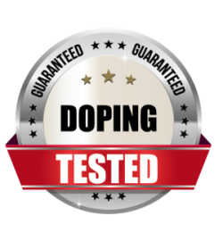 „Doping Tested“-Siegel auf der Pre-Workout Verpackung