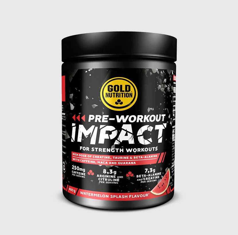 Gold Nutrition Pre-Workout Impact, Dose, Watermelon Splash, 400 g