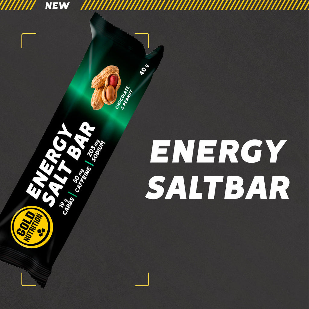 Energy Salt Bar, Packung mit Schokolade & Erdnuss, 40 g