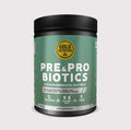 Pre-&-Pro Biotics Nahrungsergänzung, grüne Dose mit schwarzem Deckel, 242 g