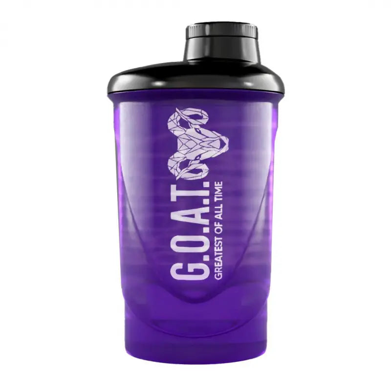 Human Protect Shaker lila, Schriftzug „GREATEST OF ALL TIME“ auf der Vorderseite