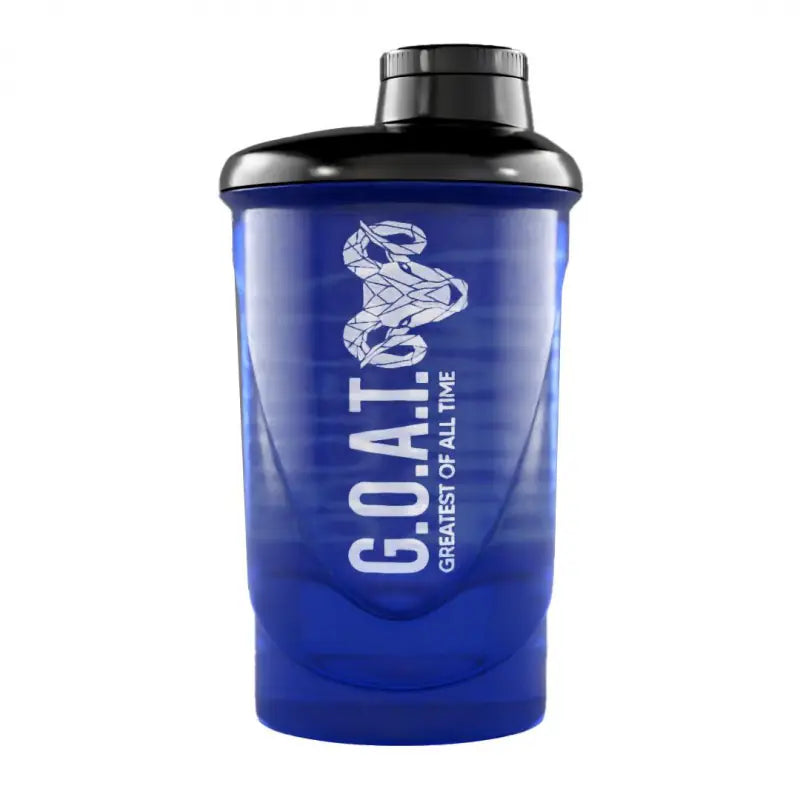 Human Protect Shaker blau mit schwarzem Deckel und Logoaufdruck