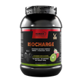 ISOCHARGE 1500g: Energy-Drink Strawberry-Kiwi, Frontetikett auf Flasche