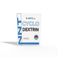 Cyclo Dextrin 1000 g Beutel, seitliche Frontansicht mit blauem Logo