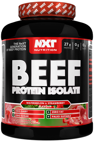Rindereiweiß-Isolat Proteinpulver, Wassermelone & Erdbeere, 1,8 kg Dose