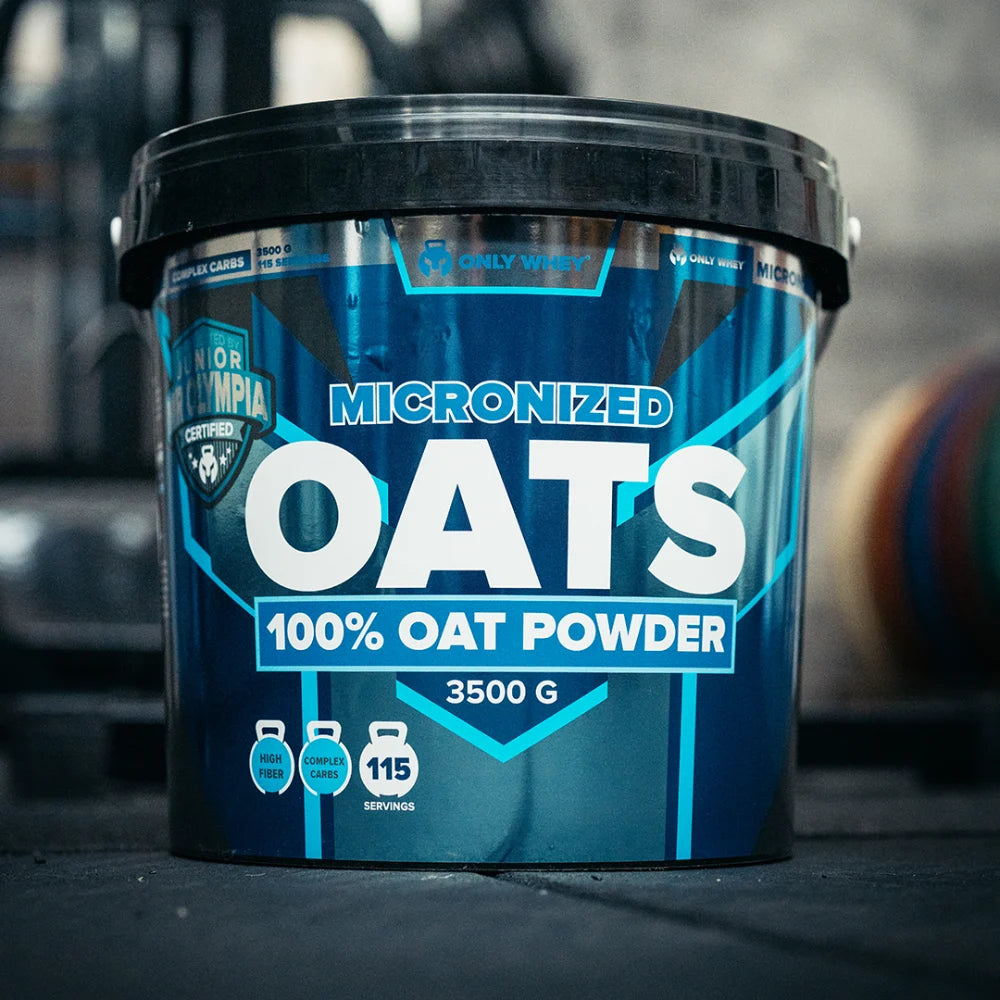Micronized Oats powder tub, 3500 g, front label design