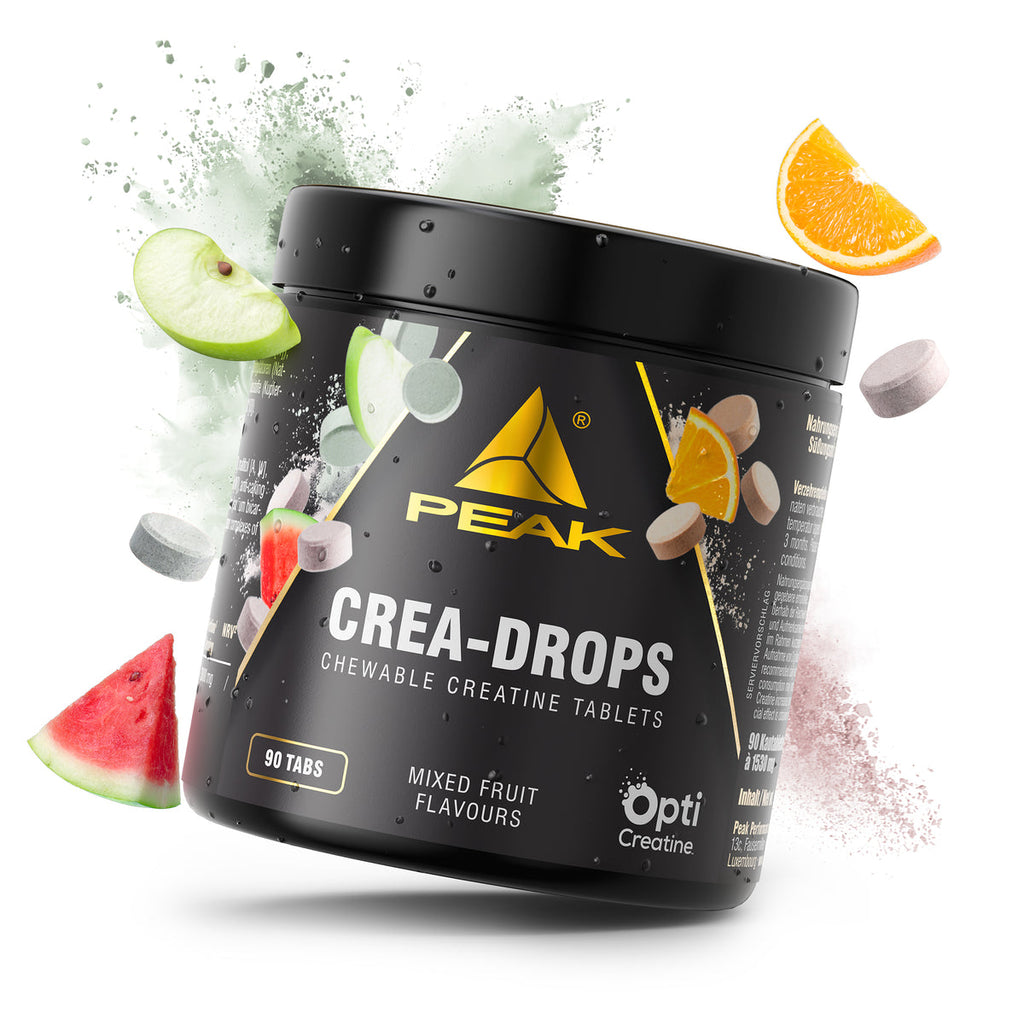 PEAK Crea-Drops Dose mit Kautabletten, gemischter Frucht, 90 Tabl.