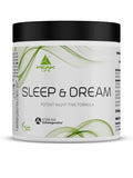 PEAK LIFE Dose „Sleep & Dream“ mit schwarzem Deckel, weiß mit grünen Akzenten