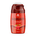 Kirschsirup in PEAK Squeazy-Flasche, rote Plastikflasche mit Deckel