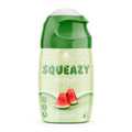 PEAK Squeazy Sirupflasche (65 ml) mit Wassermelonen-Label, grünem Deckel