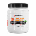 BCAA-Pulverdose Strawberry 500 g mit „ZERO CARB“ Aufdruck auf dem Etikett
