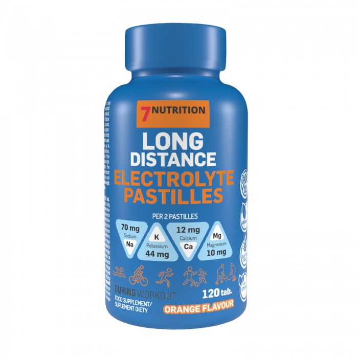 Long Distance Elektrolyt-Pastillen, Orange, 120 Tabletten in Dose