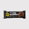 Pre-Workout-Riegel Gold Nutrition im schwarzen Beutel mit Schoko-Angabe