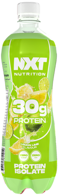 NXT Nutrition Protein Isolate 500 ml Lemon-Lime, green bottle with 30g protein