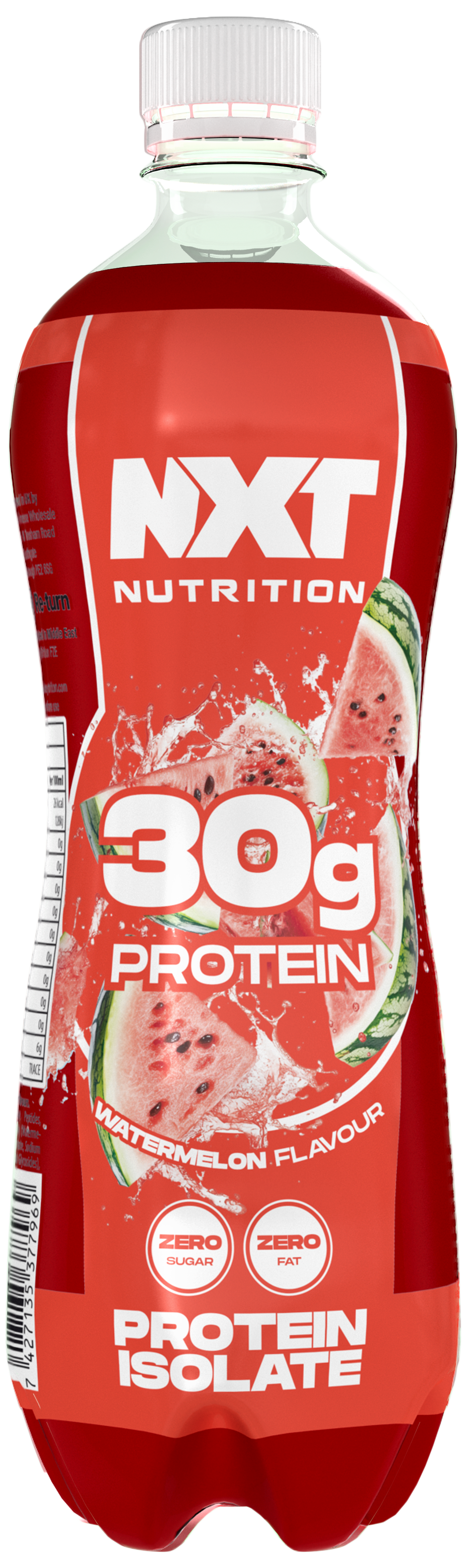 Protein Isolate 500 ml bottle, watermelon flavor, 30 g protein, 0 sugar