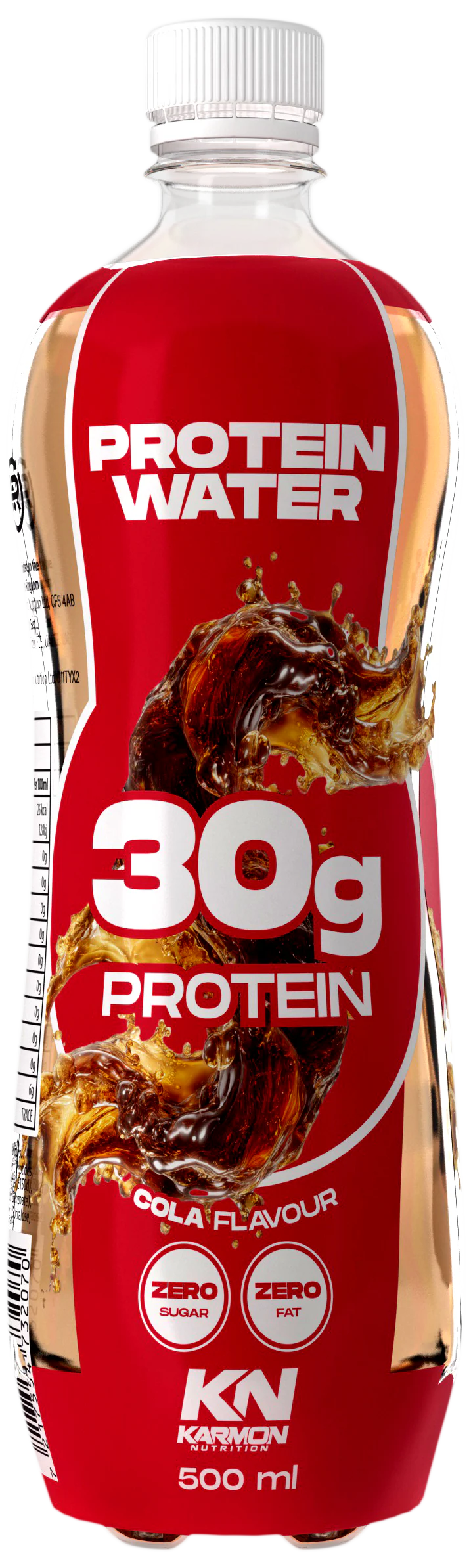 Protein-Wasser in roter Flasche, 30 g Protein, Cola, KN KARMON, 500 ml