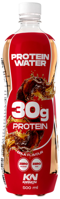 Protein-Wasser in roter Flasche, 30 g Protein, Cola, KN KARMON, 500 ml